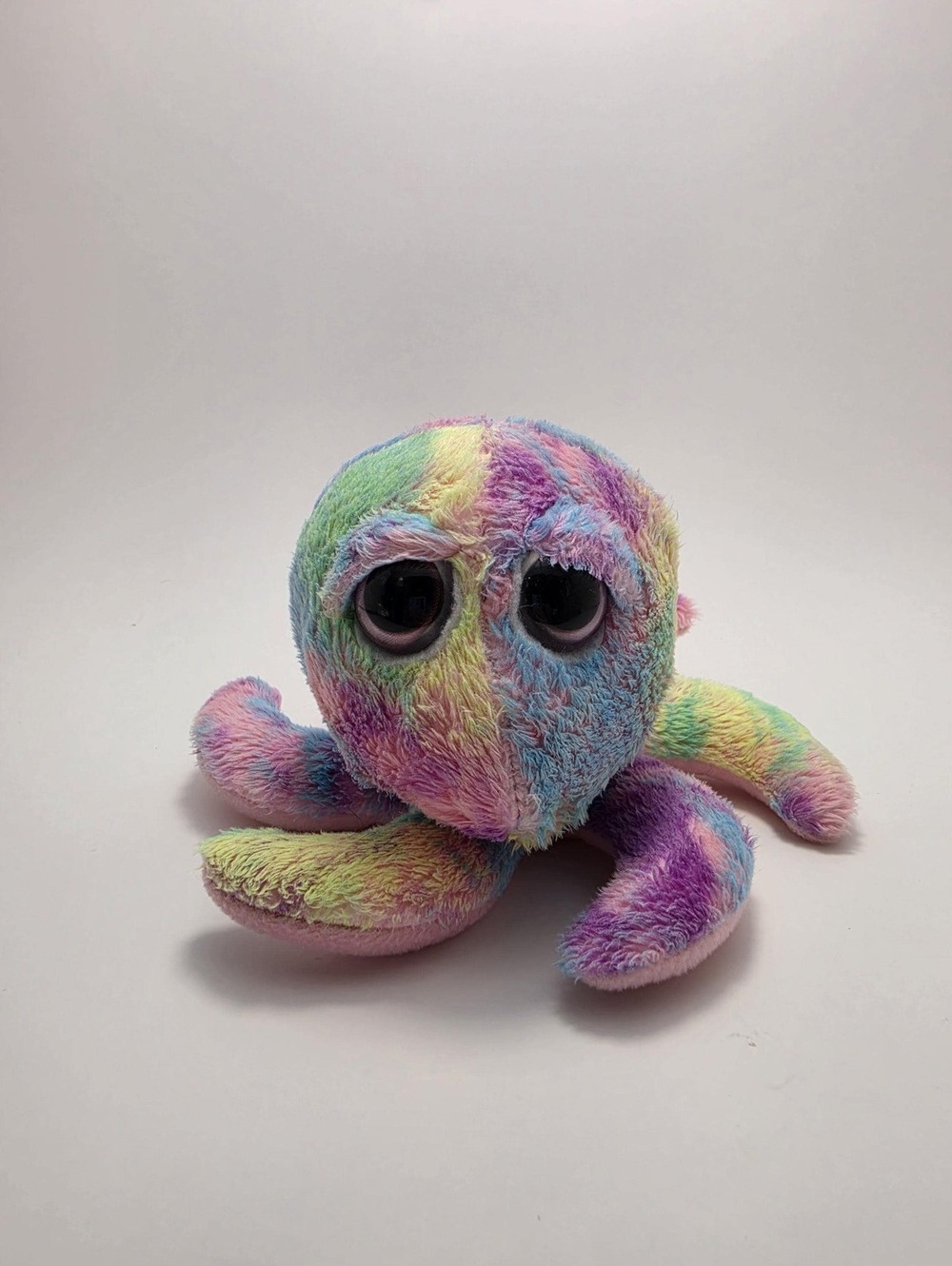 Russ Berrie "Octavius" Tie Dye Octopus Vintage Plush (4 inch)